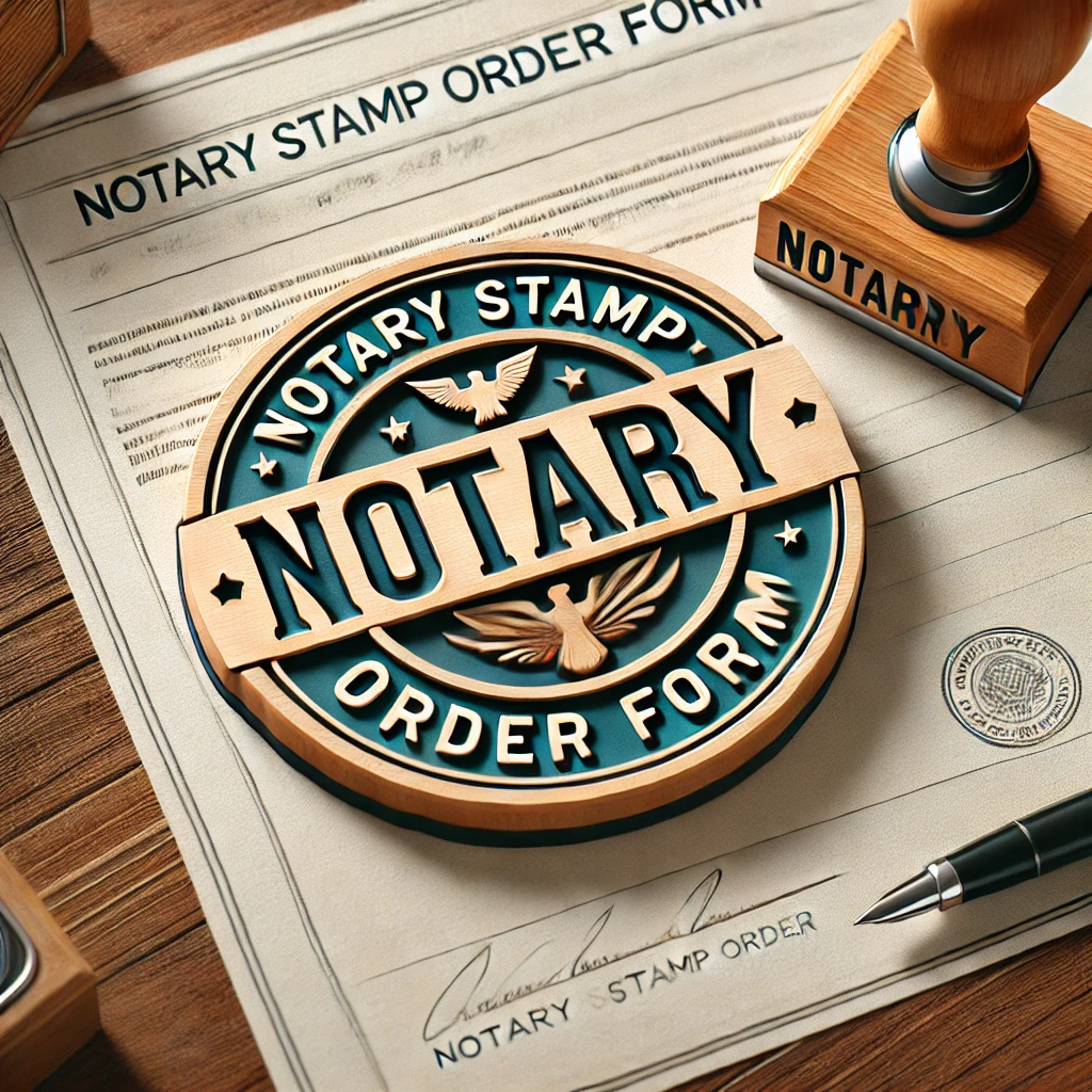 Notary Stamp Order Form